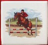Ceramic Tile Jumping Horse