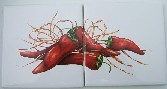 Ceramic Tile Chili Pepper