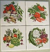 Ceramic Tile Mural Vegie Clusters