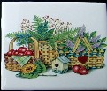 Ceramic Tile Basket of Apples