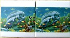 Ceramic Tile Mural Manatees