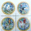 Ceramic Tile Mural Tropical Birds Parrots
