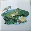 Ceramic Tile Cute Frog