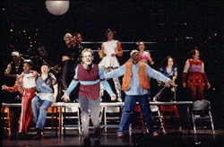 An old picture of the cast('98) at the end of La Vie Boheme.