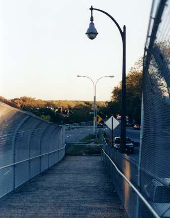 view north from walkbridge ramp