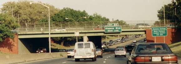 LIE eastbound at Main St.