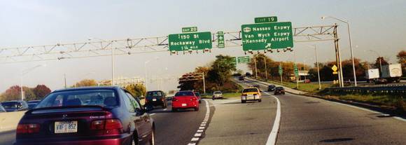 Nassau Expwy from Belt Pkwy Eastbound