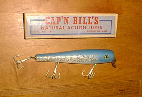 Cap'n Bill Swimmer Vintage Saltwater Fishing Lure Poster