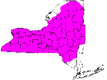 Mountain Dusky Salamander Range Map- NY
