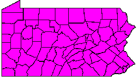 Midland Painted Turtle Range Map- PA