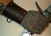 leather and chain maile bracers