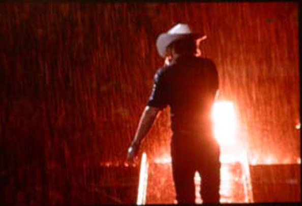 singing and dancing in the rain.