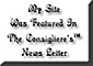 My Site Was Featured In The Consigliere's� News Letter