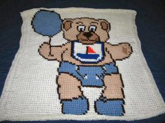 Deborah's completed afghan