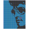 Cheryl's graph of Elvis in Blue Silhouette 1 in thumbnail
