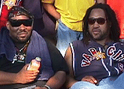 Afrika Bambaataa and Kool DJ Herc at the 6th Element, Randall's Island, NYC, June 10, 2000