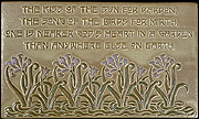 Dorothy Gurney Kiss of The Sun Garden Motto Tile