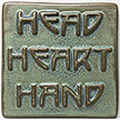 Roycroft Head Heart And Hand Arts & Crafts Clay Tile Click To Enlarge