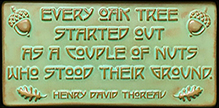Henry David Thoreau Motto Tile Click To Enlarge