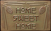 Home Sweet Home Pinecones Art Tile