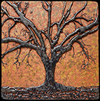 Live Oak Tree Tile Autumn Glaze Click To Enlarge