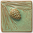 Pinecone & Needles Arts And Crafts Tile Click To Enlarge