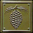 Arts & Crafts Pinecone Tile Click To Enlarge