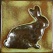 Rabbit Bunny Art Tile Click To Enlarge