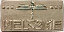 Dragonfly Welcome Tile Click To Enlarge