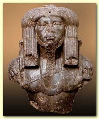 Upper Part of a Statue of Amenemhet III in Priestly Dress