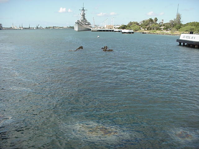 Oil is still leaking from the Arizona, sixty years after it was sank.