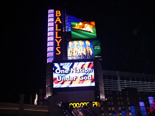 Ballys sign.  This was taken two weeks after 9/11