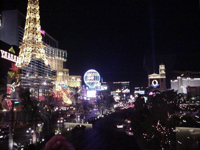 a view from an overhead walkway