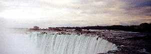 The top of the Canadian falls