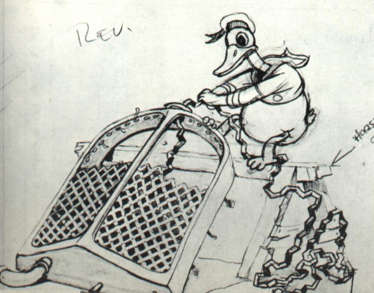 Mickeys service station,the last Mickey cartoon in blackandwhite 