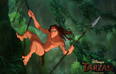 Tarzan in a tree