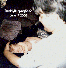 Daddy Burping baby