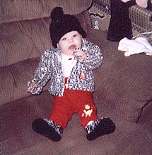 K-bugs all dressed in her Pooh outfit