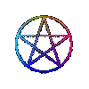Coloured pentangle