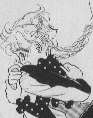 Cherry falls on someone, who just happens to be her idol Tsuzuki [Takes place before the picture above]