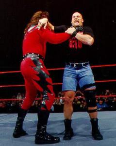 Kane choke slamming austin booooooo