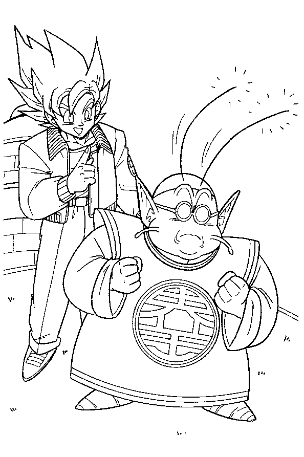 Goku and King Kai