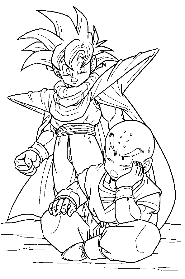 Gohan and Kuririn