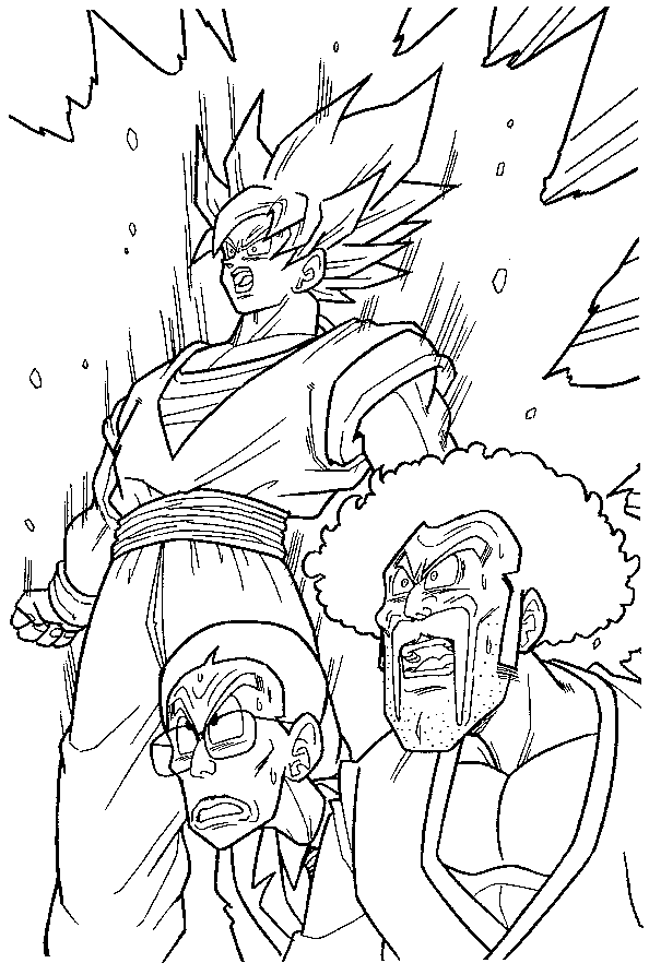 Goku and Mr. Satan