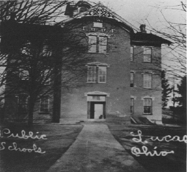 The first public school (as I understand it) in Lucas, Ohio.