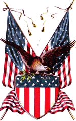 Eagle and Crossed Flags