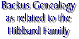 Backus Genealogy