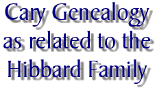 Cary Genealogy