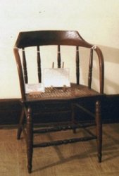 Mortimer Hibbard's chair used at the Fulton County Court House
