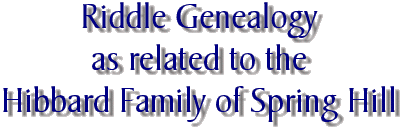 Riddle Genealogy